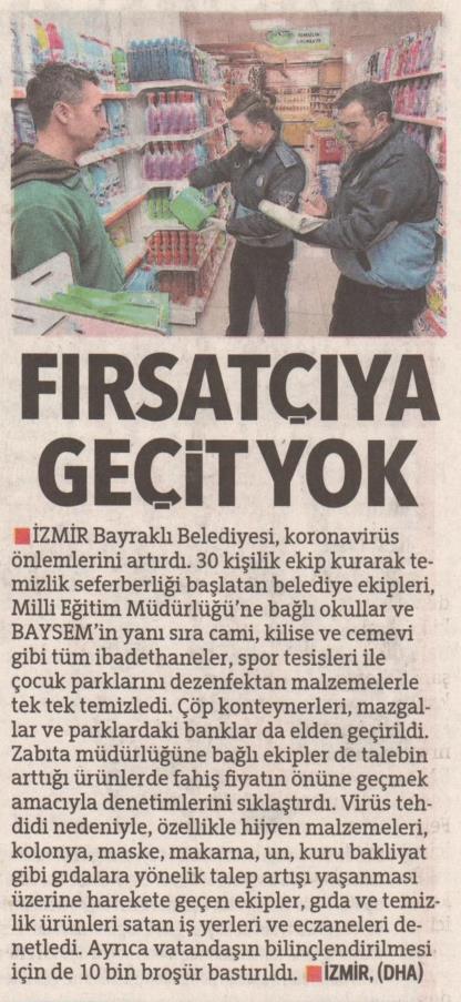 Fırsatçıya Geçit Yok (Hürriyet)