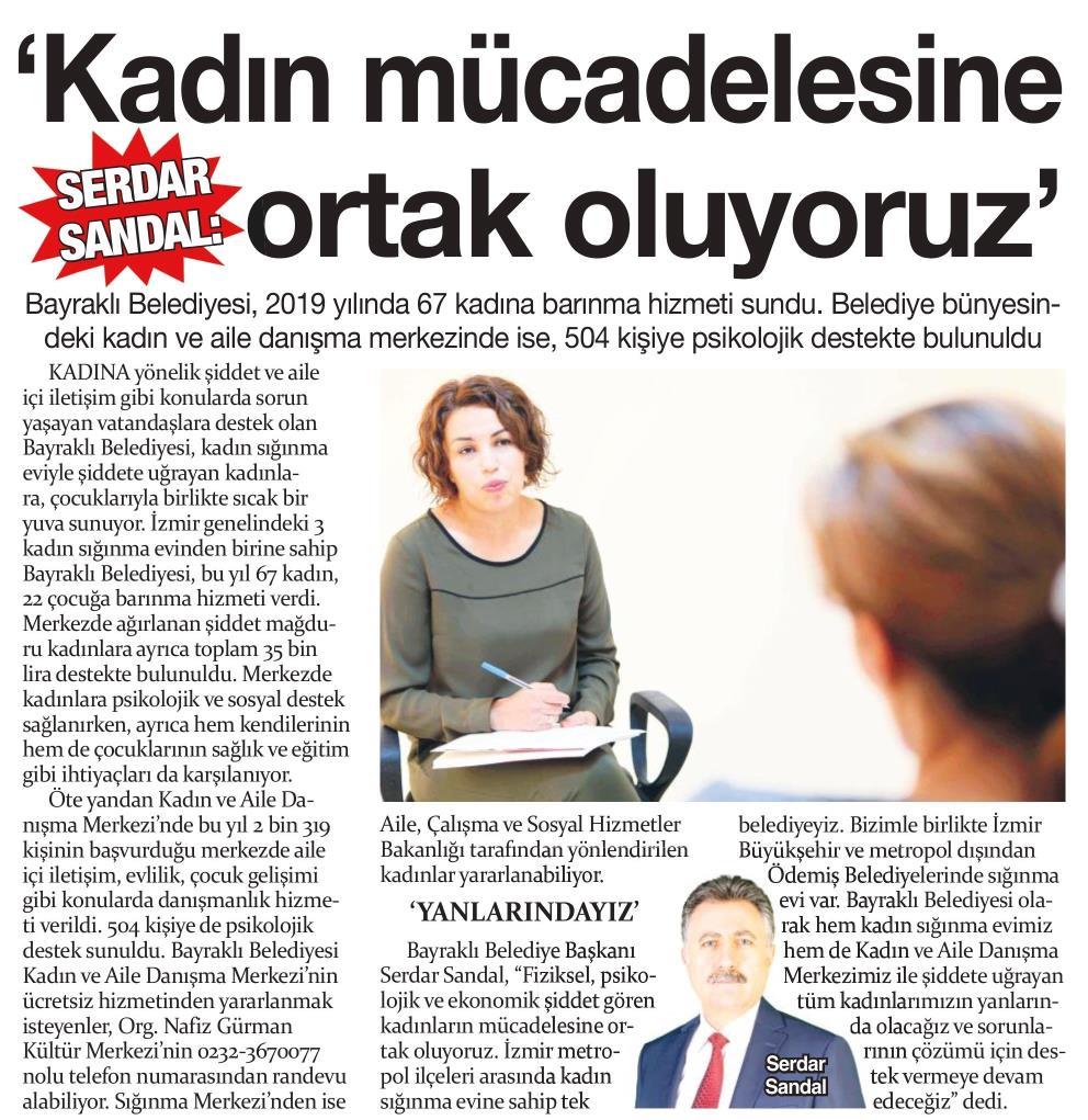 Kadın Mücadelesine Ortak Oluyoruz (İz Gazete)